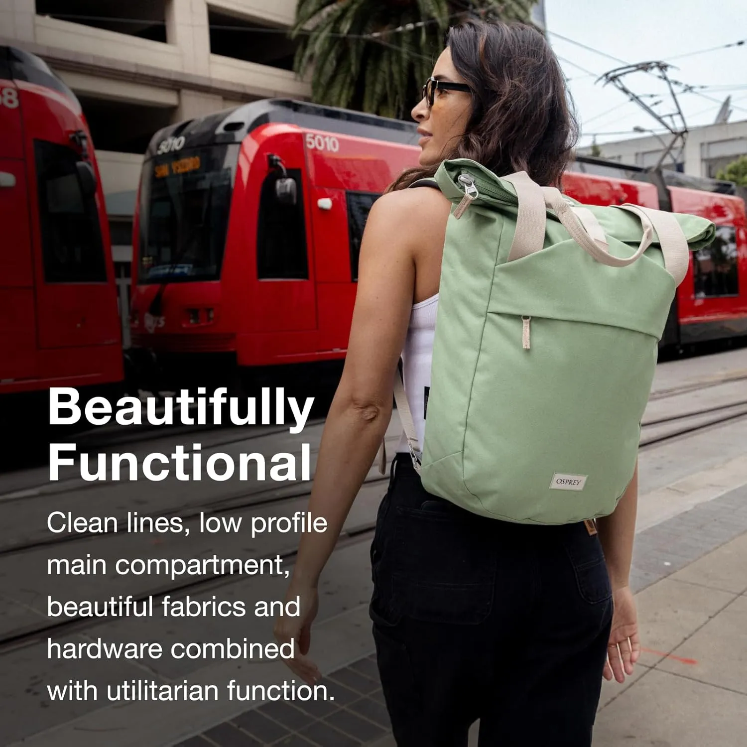 Osprey Arcane Zip Top Tote Backpack, Toffee Orange