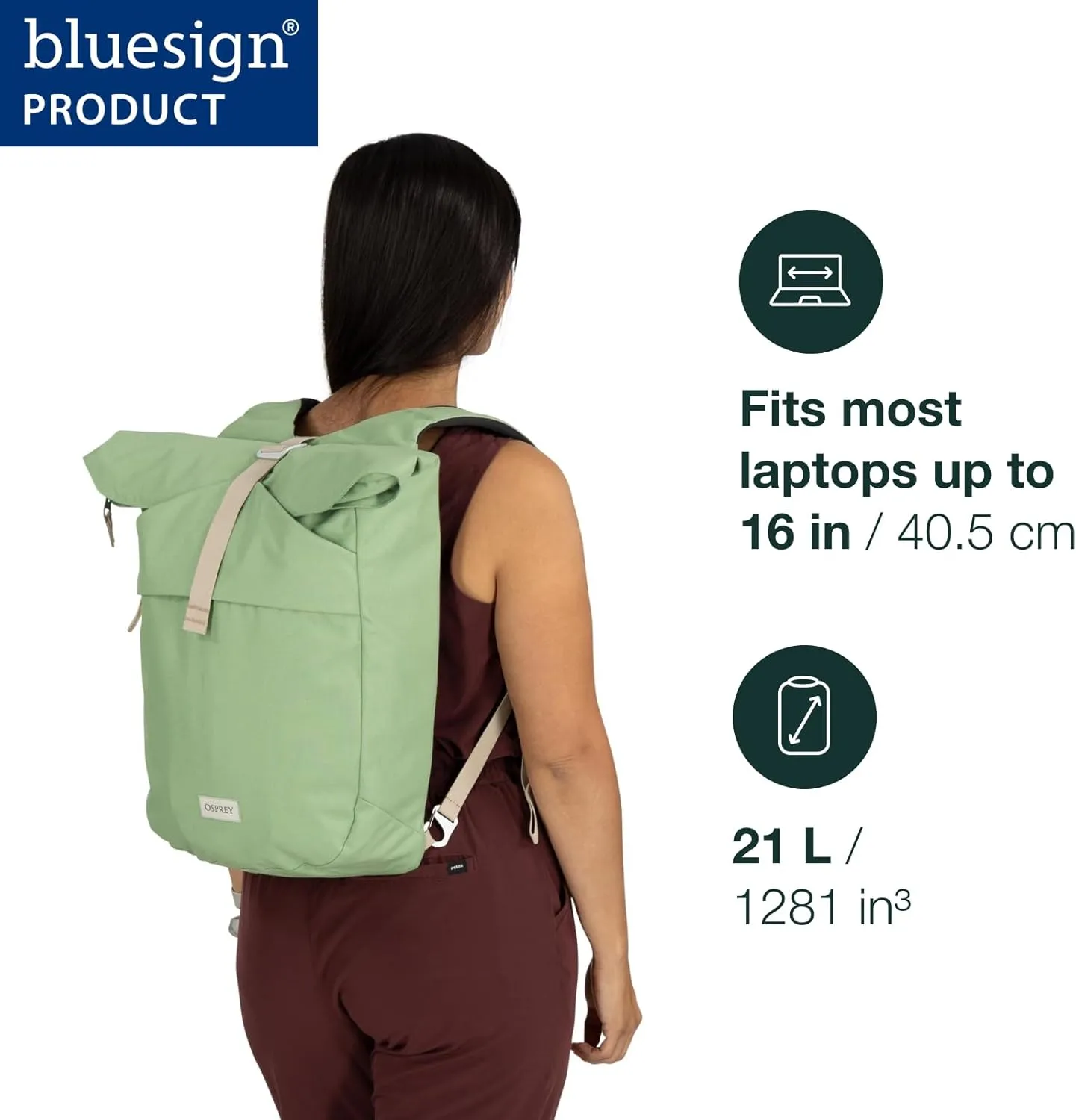 Osprey Arcane Zip Top Tote Backpack, Toffee Orange