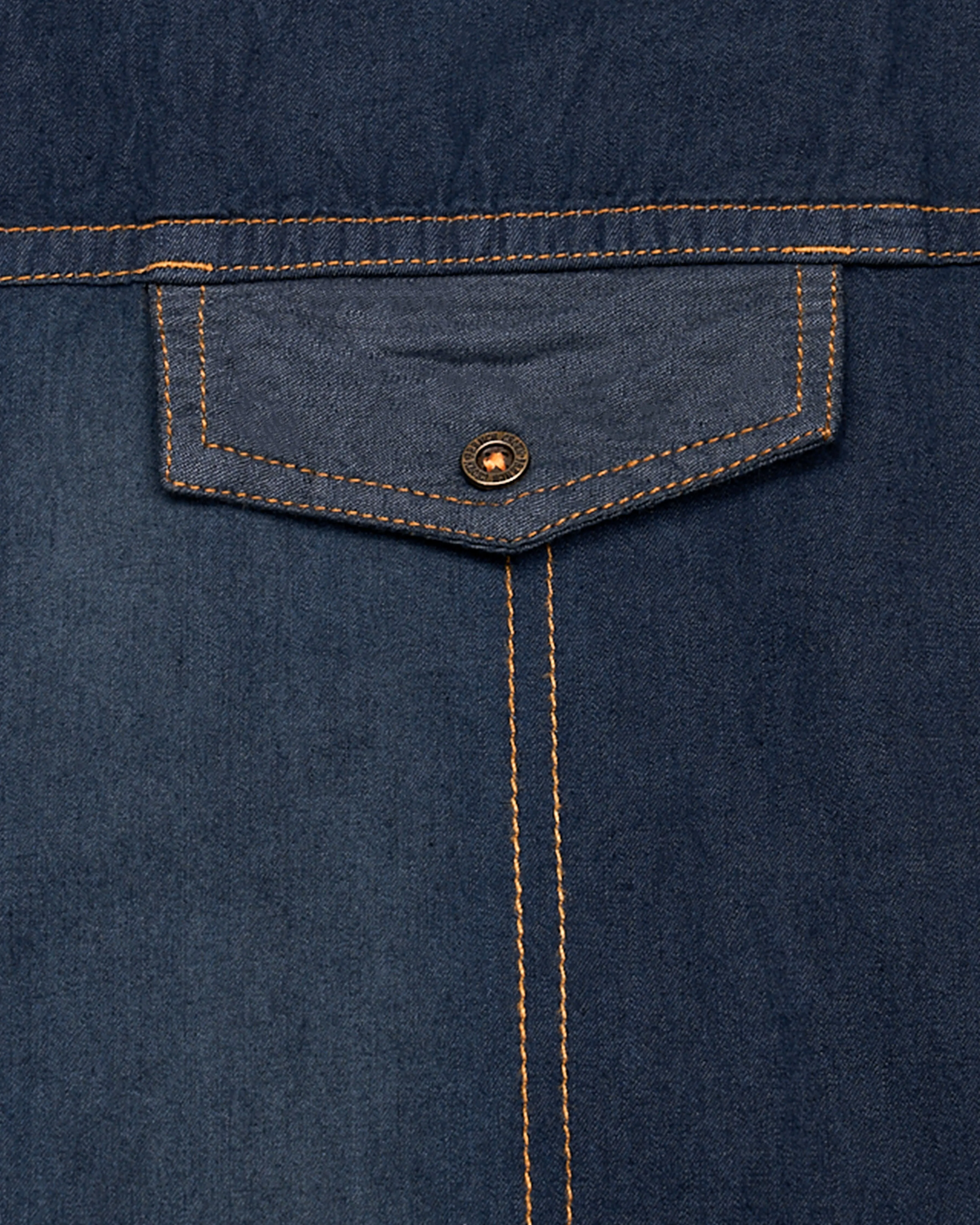 Outer Space Blue Summer Denim Designer Shirt With Leather Patch Work