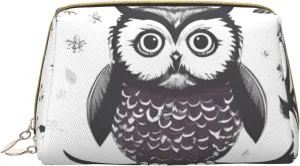 Owl Tree Branches Toiletry Pouch, Travel-Friendly Makeup Organizer For Makeup Brushes, Lipsticks