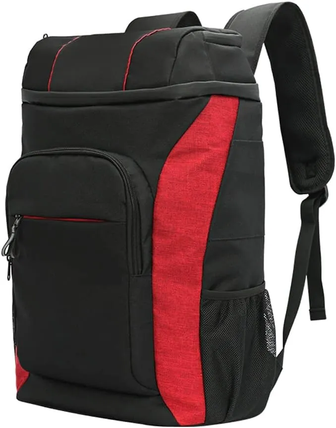 Oxford Cooler Bag Lunch Picnic Box Insulated Cool Backpack Ice Pack Fresh Thermal Shoulder Bags(Black)