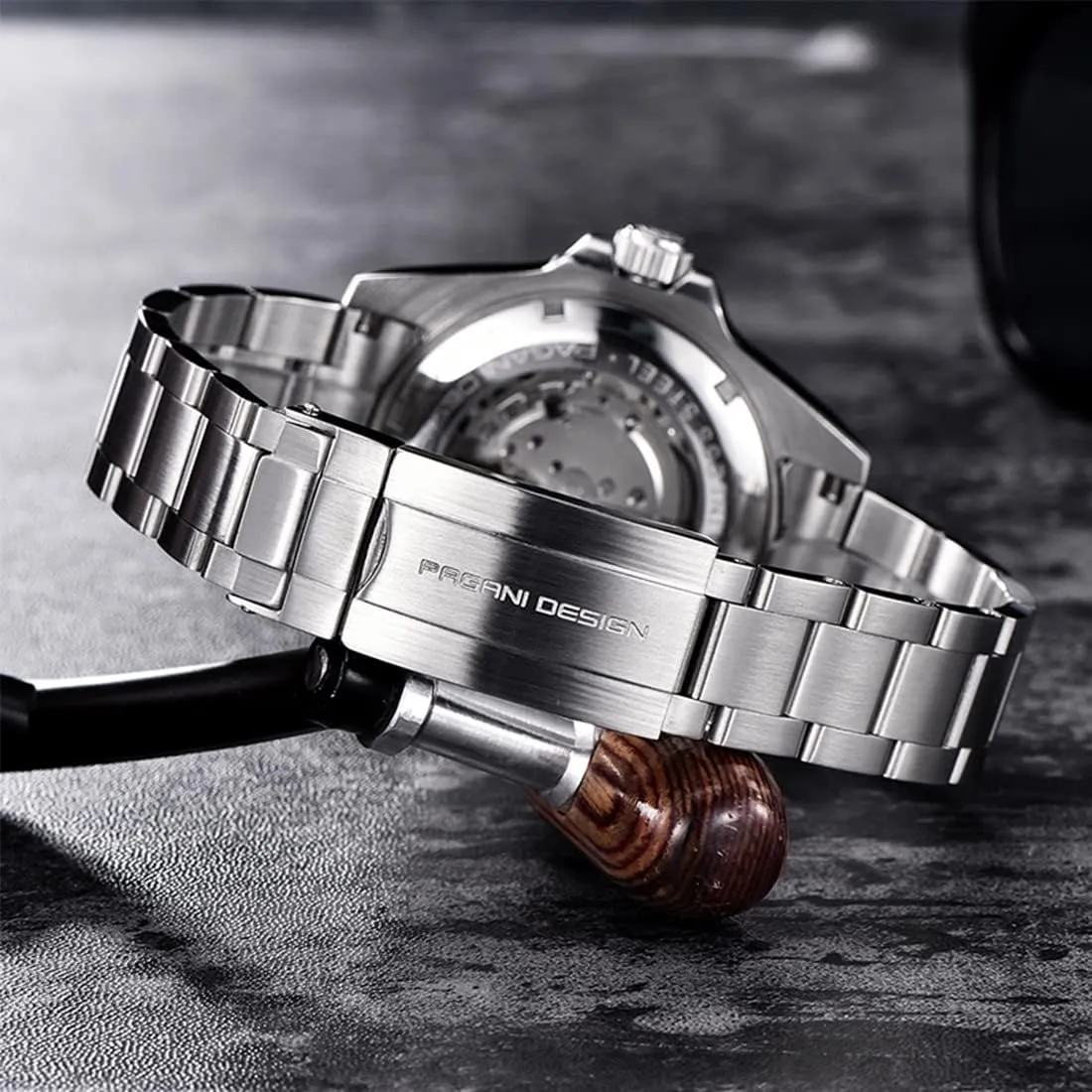 Pagani Design New Men's Mechanical Watch Luxury Ceramic Bezel Japanese Movement Stainless Steel Fashion Classic Automatic Watch Sapphire Glass Men's Watch 100 Meters Water Resistant Relogio Masculino…