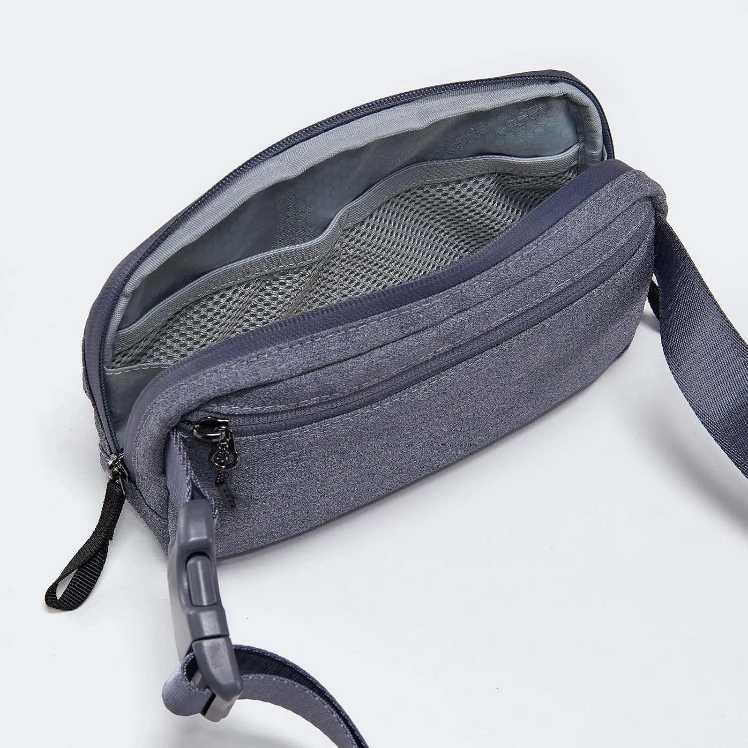 Pander Crossbody Sling Bag for Travel, Outdoor, and Everyday Use – Adjustable Strap, Lightweight Shoulder Bag, Heather Grey