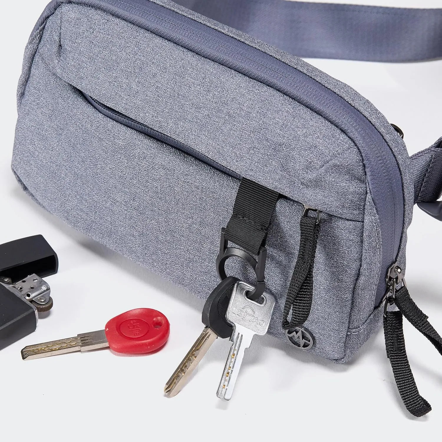 Pander Crossbody Sling Bag for Travel, Outdoor, and Everyday Use – Adjustable Strap, Lightweight Shoulder Bag, Heather Grey