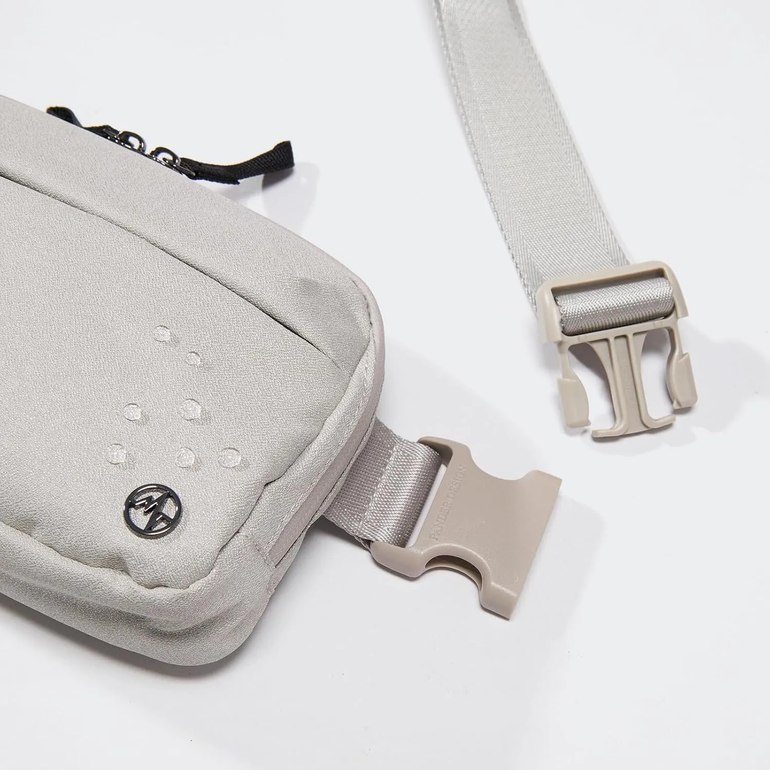 Pander Crossbody Sling Bag for Travel, Outdoor, and Everyday Use – Adjustable Strap, Lightweight Shoulder Bag, Light Grey