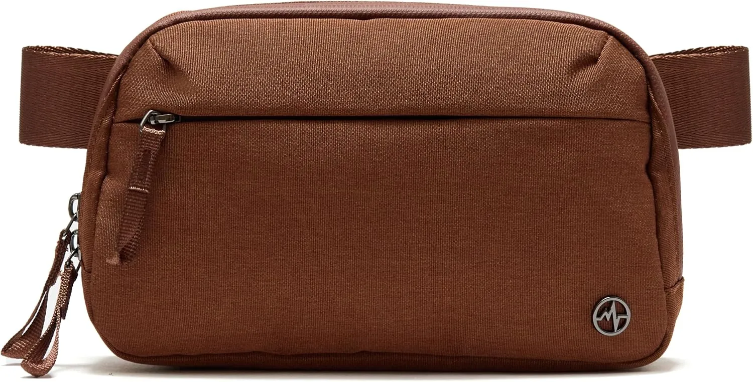 Pander Crossbody Sling Bag for Travel, Outdoor, and Everyday Use – Adjustable Strap, Lightweight Shoulder Bag, Saddle Brown