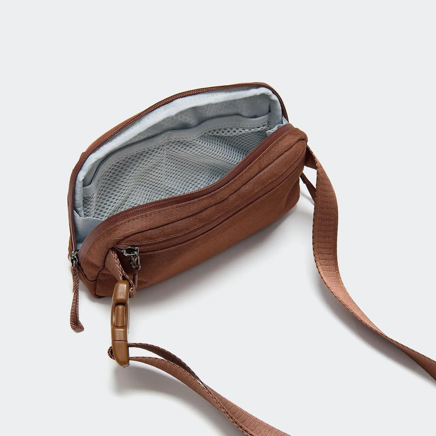 Pander Crossbody Sling Bag for Travel, Outdoor, and Everyday Use – Adjustable Strap, Lightweight Shoulder Bag, Saddle Brown