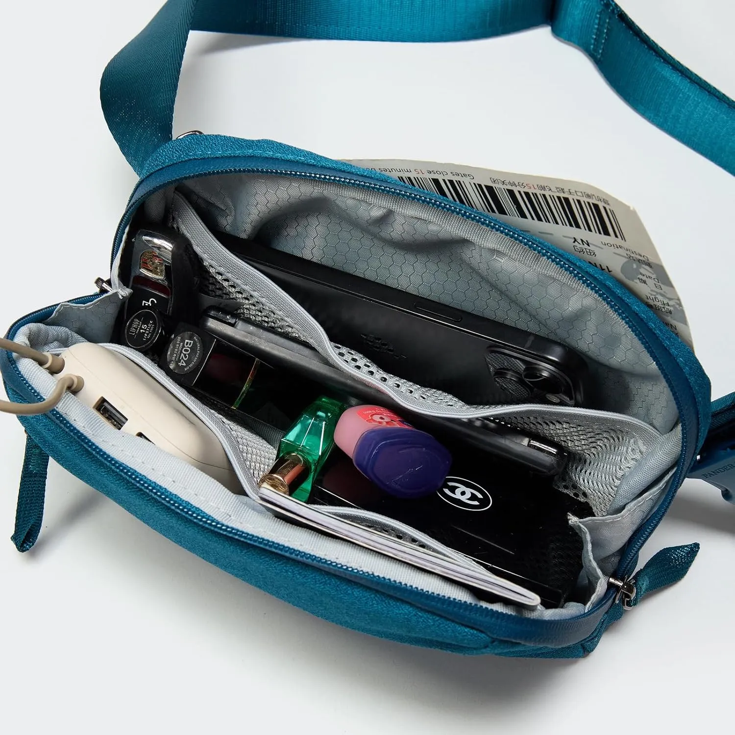 Pander Crossbody Sling Bag for Travel, Outdoor, and Everyday Use – Adjustable Strap, Lightweight Shoulder Bag, Teal Blue