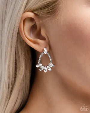 Paparazzi Earring ~ Experience Elegance - White