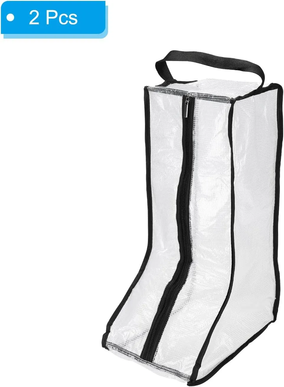 PATIKIL Boots Storage Bags, 2 Pack Waterproof Boots Protector Bag Tall Boots Organizer Bags for Travel Daily Use, Black
