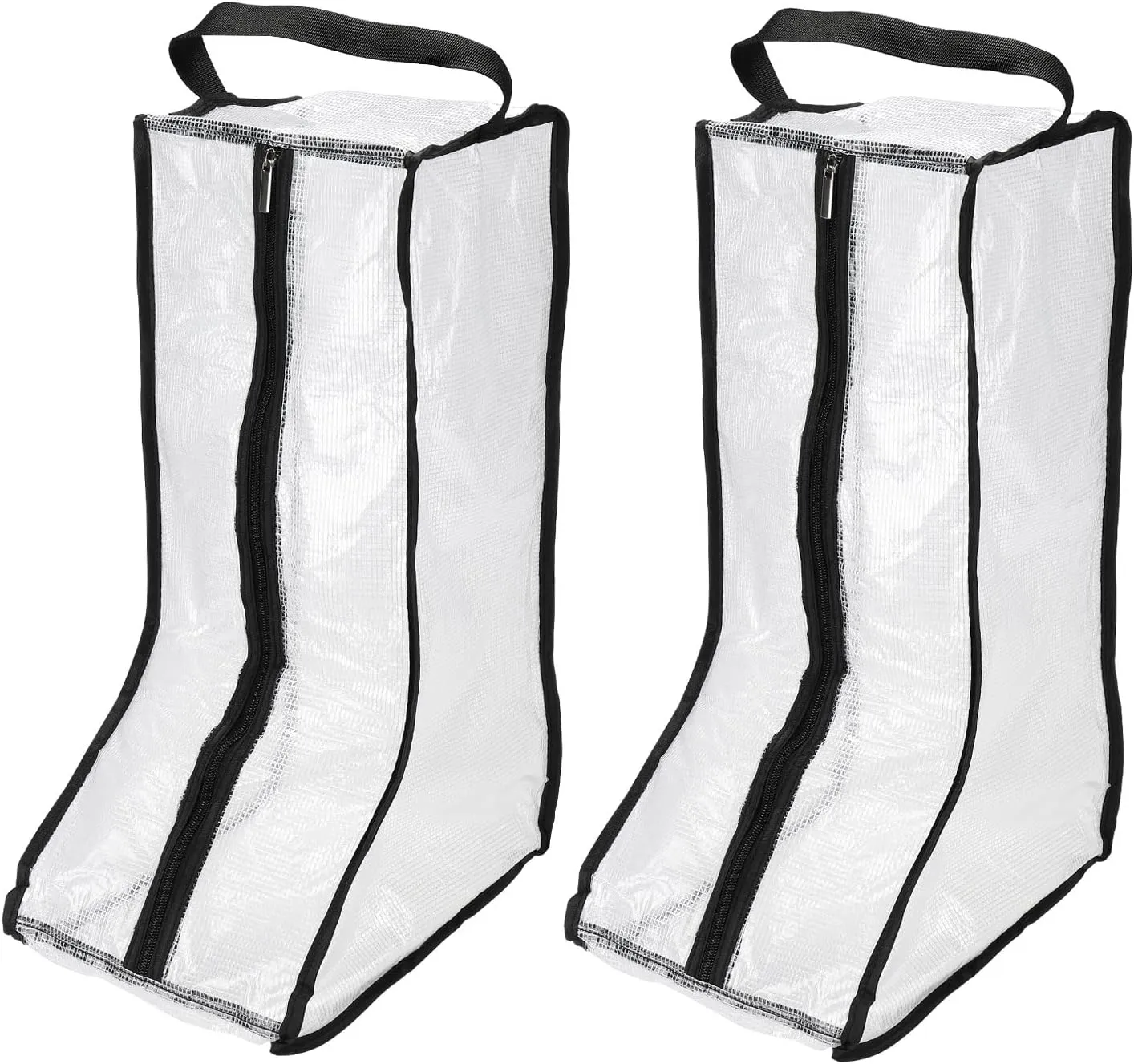PATIKIL Boots Storage Bags, 2 Pack Waterproof Boots Protector Bag Tall Boots Organizer Bags for Travel Daily Use, Black