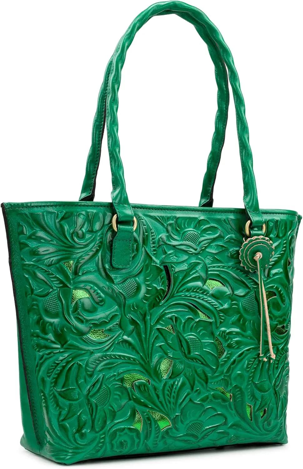 Patricia Nash Womens Tote Purse - Adeline Full Grain Leather Tote Bag
