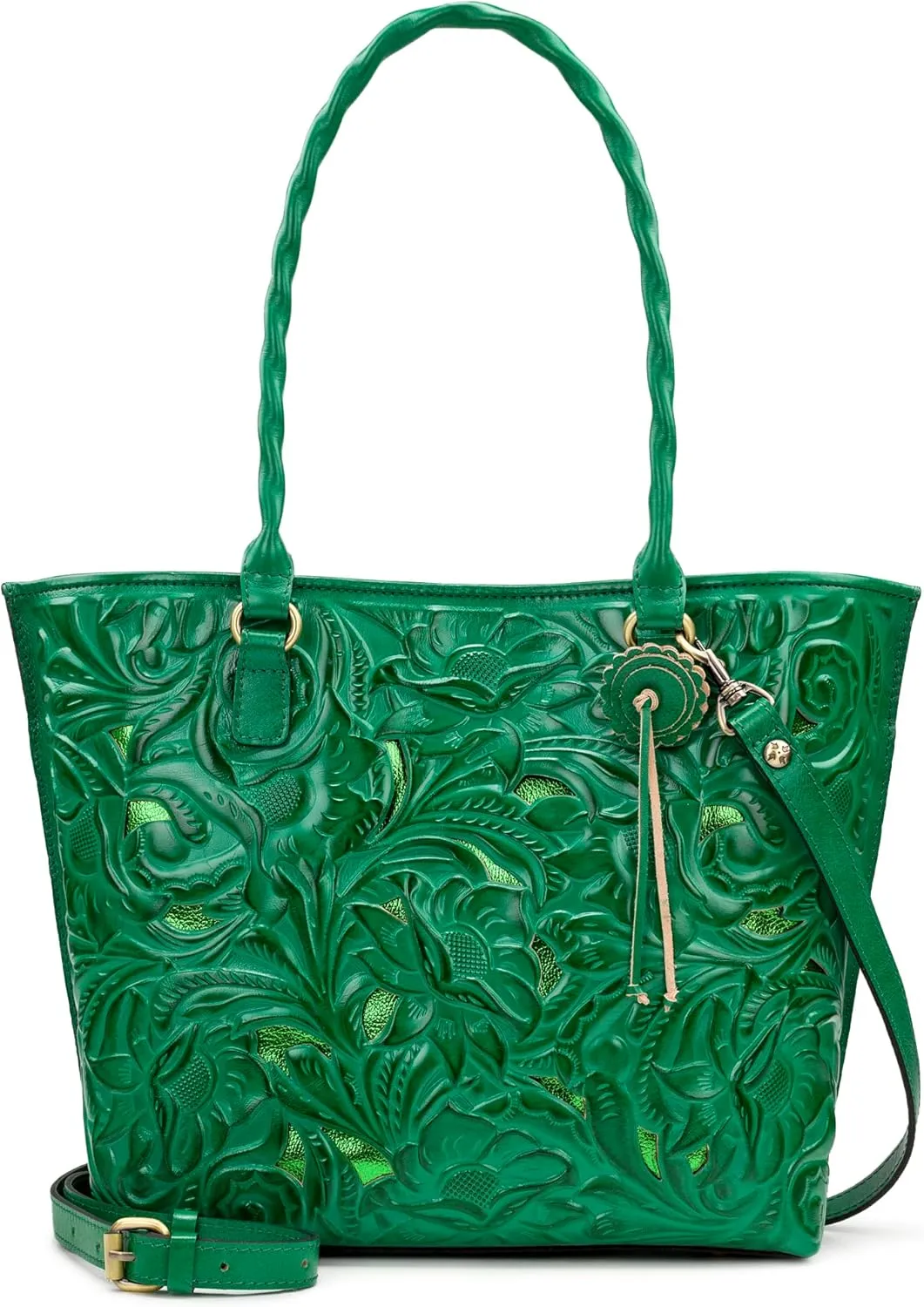 Patricia Nash Womens Tote Purse - Adeline Full Grain Leather Tote Bag