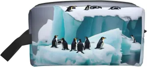 Penguins On The Iceberg print Travel Toiletry bag Toiletry bag for women men Cosmetic bag Travel accessories for Women Men