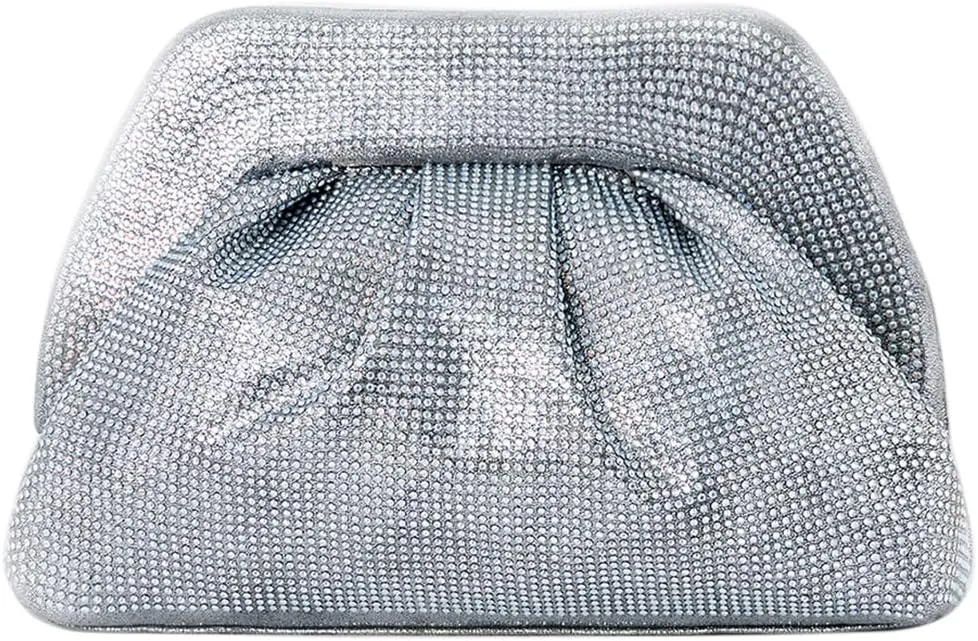 PHILOMENA Shiny Clutch Purse for Women Bling Sparkly Evening Bag Purse Weddings Handbag