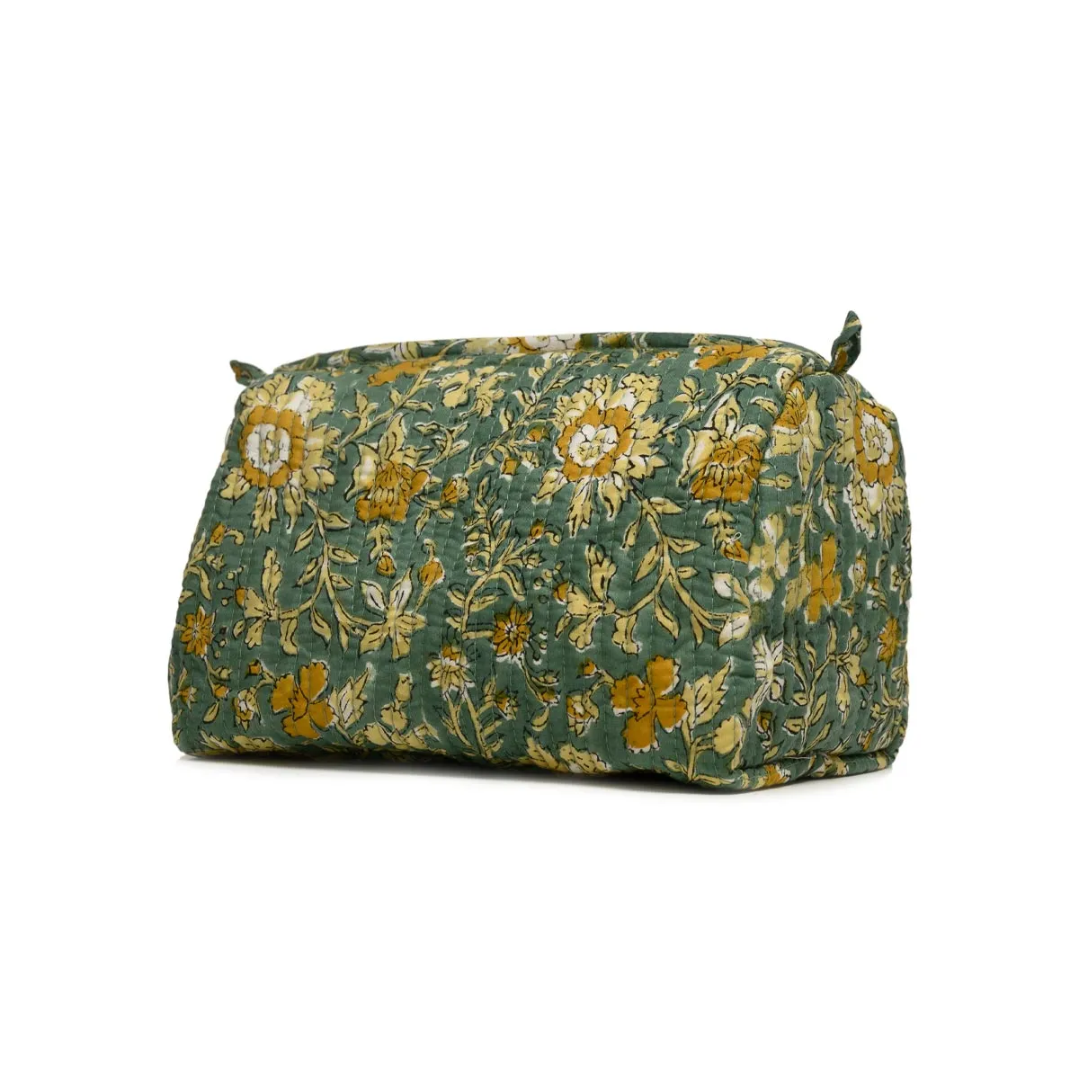 PISTACHU JAL QUILTED TOILETRY POUCH