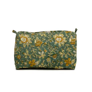 PISTACHU JAL QUILTED TOILETRY POUCH