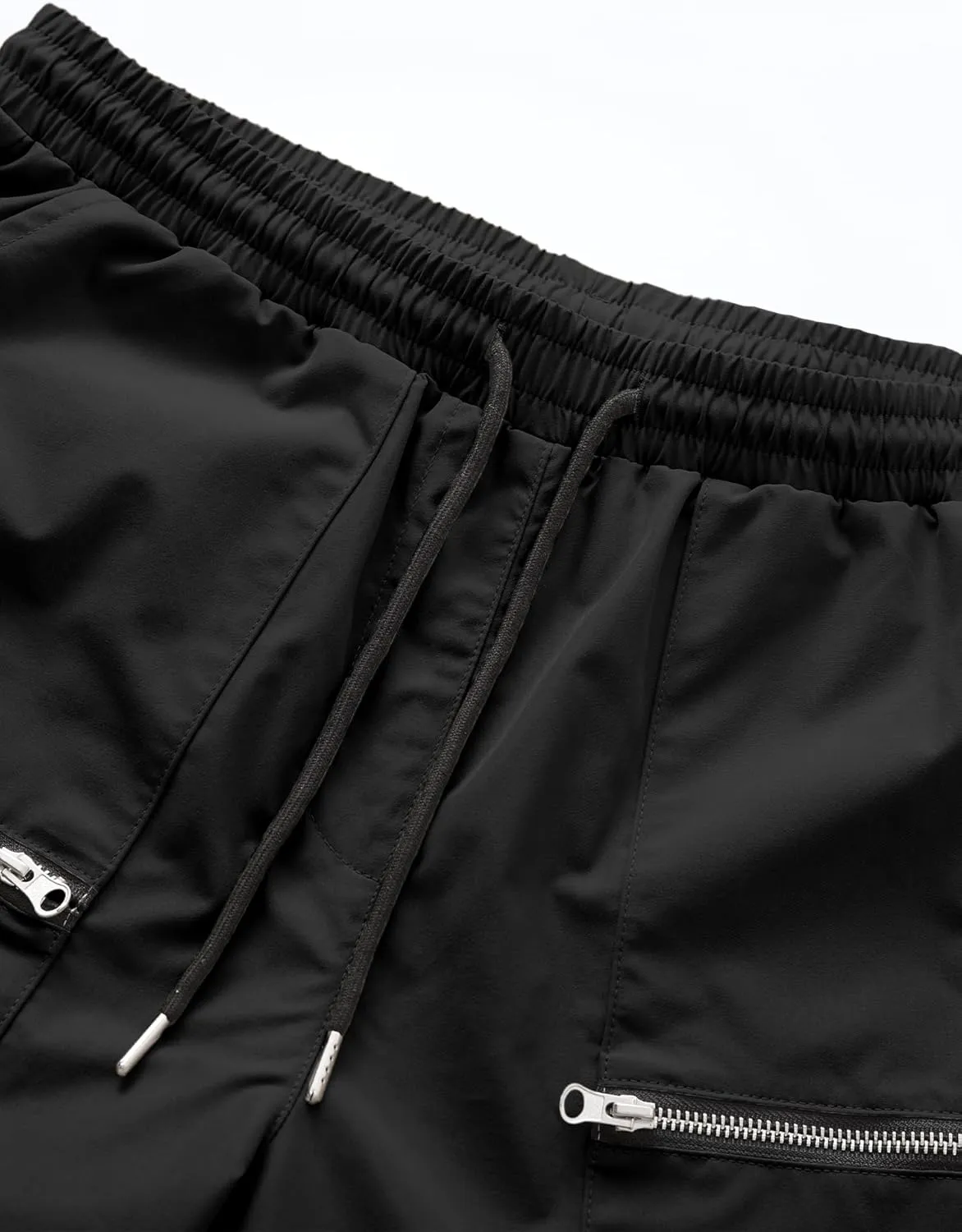 PLEPAN Men's Casual Cargo Pants Elastic Waist Drawstring Joggers Pants Tapered Sweatpants for Men Multi Pockets