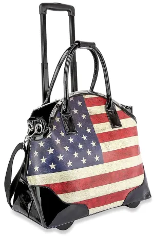 Printed Wheeled Carry On Luggage
