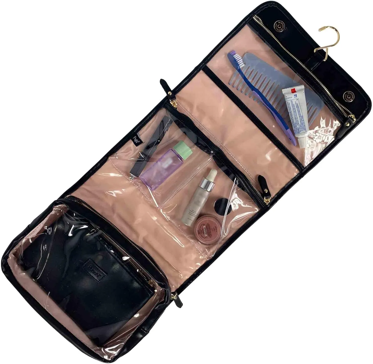 PurseN Classic Travel Toiletry Case in Classic Black