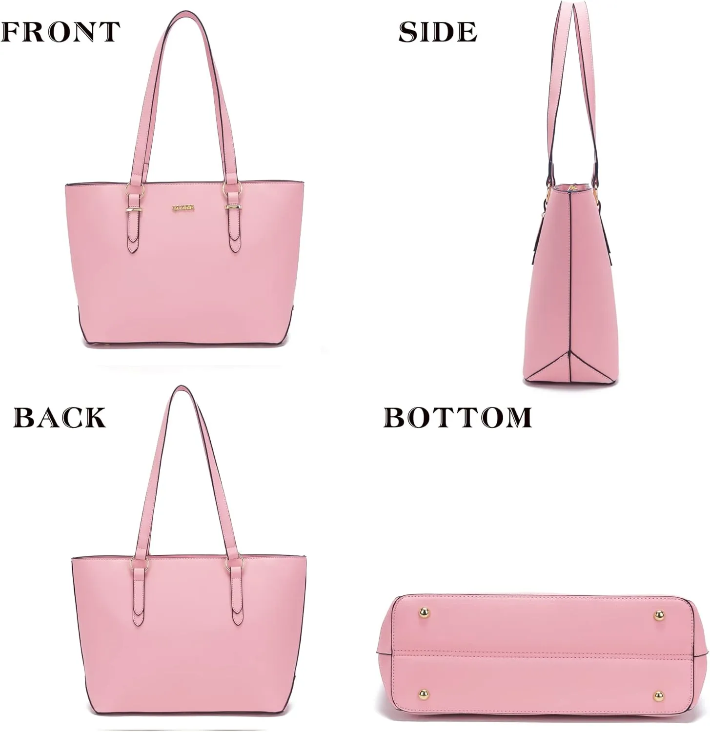 Qiyuer Women Purses Handbags Wallet Sets Shoulder Bags Top Handle Satchel Tote Purse Work Bag Set With Matching Wallet 3pcs