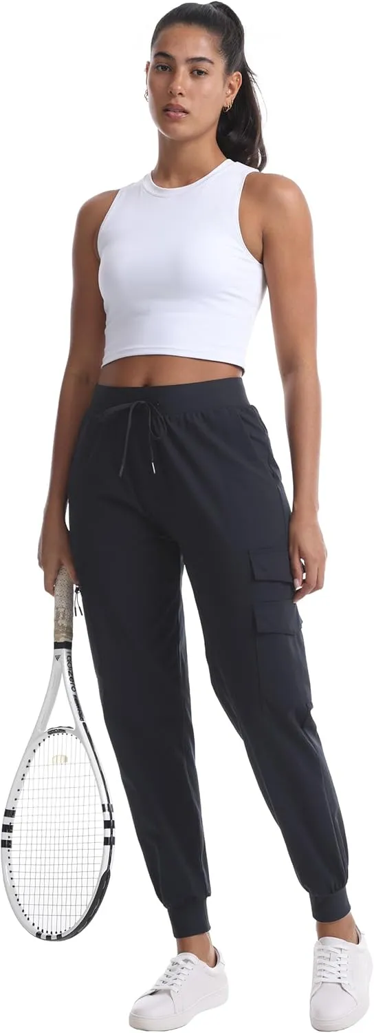Quick Dry Women's Cargo Pants with Pockets Lightweight Hiking Joggers for Workout Athletic Casual Outdoor Camping