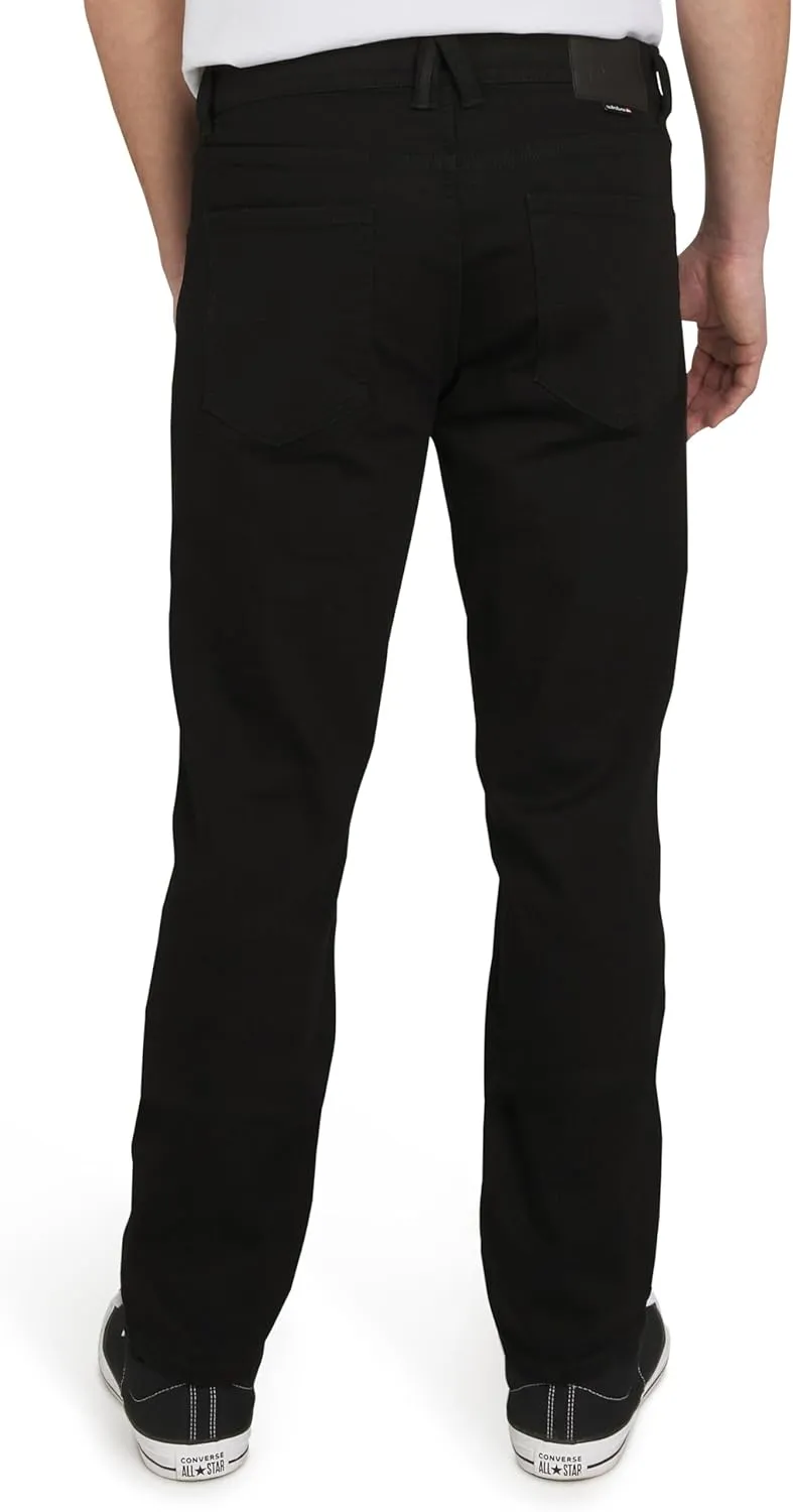 Quiksilver Men's 5 Pocket Straight Fit Stretch Waist Denim Jeans