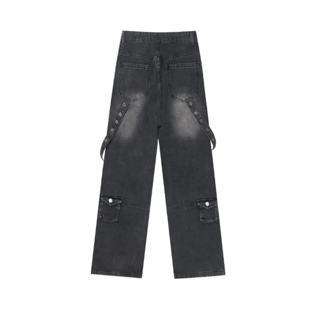 "Trendy Multi Pockets Baggy Cargo" Jeans