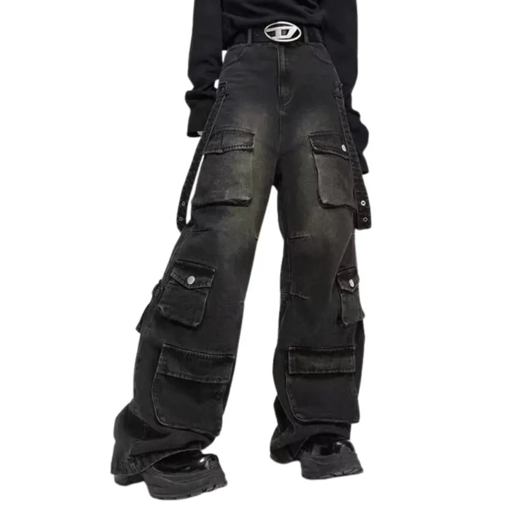 "Trendy Multi Pockets Baggy Cargo" Jeans
