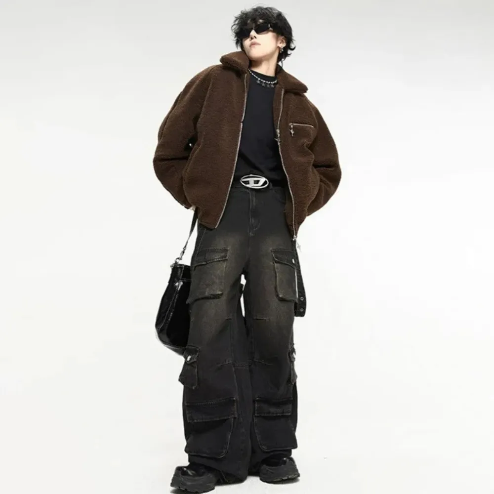 "Trendy Multi Pockets Baggy Cargo" Jeans
