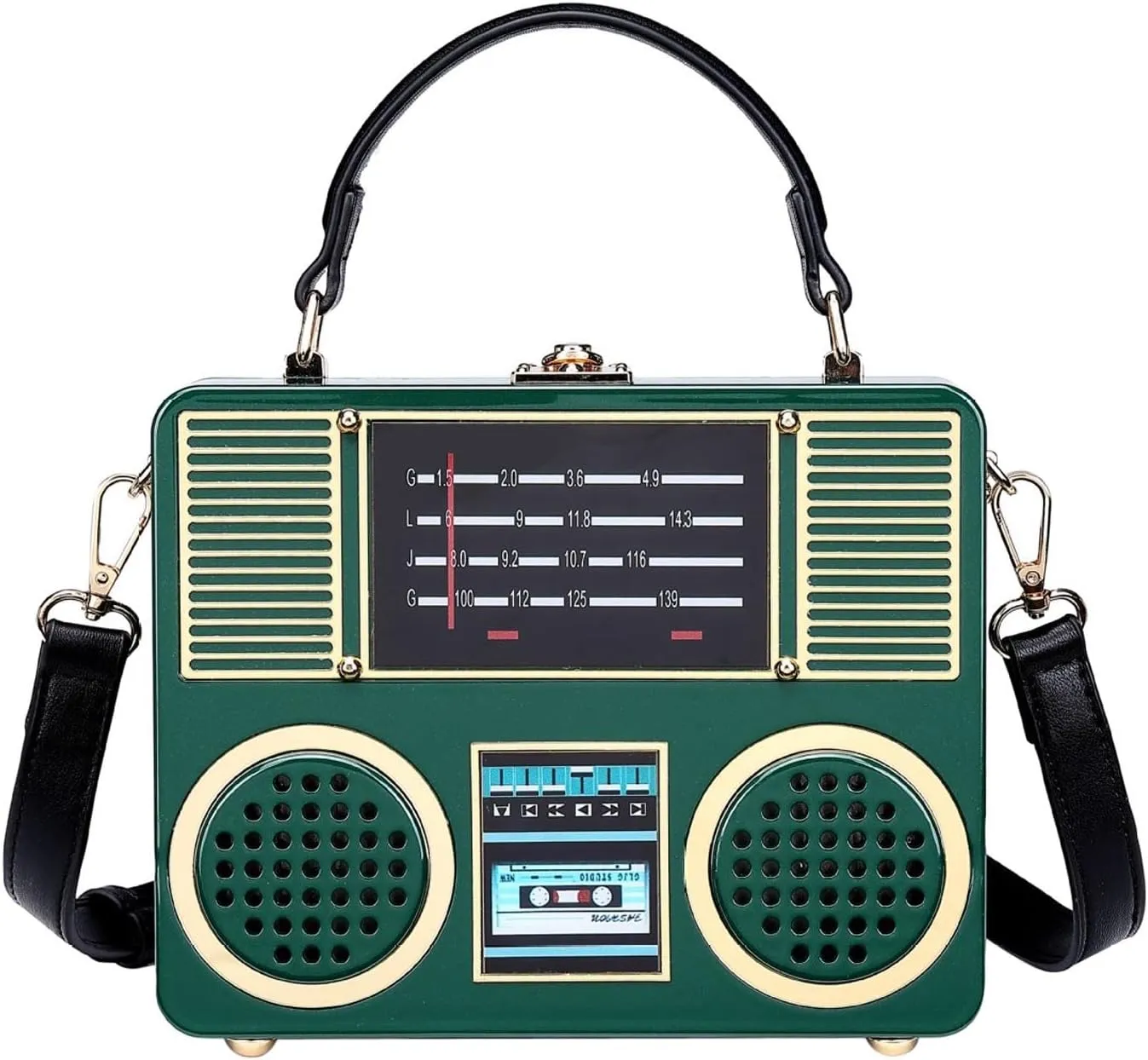Radio Shape Bag Satchel Purse Women Handbag for Dating Outdoor Holiday Shopping