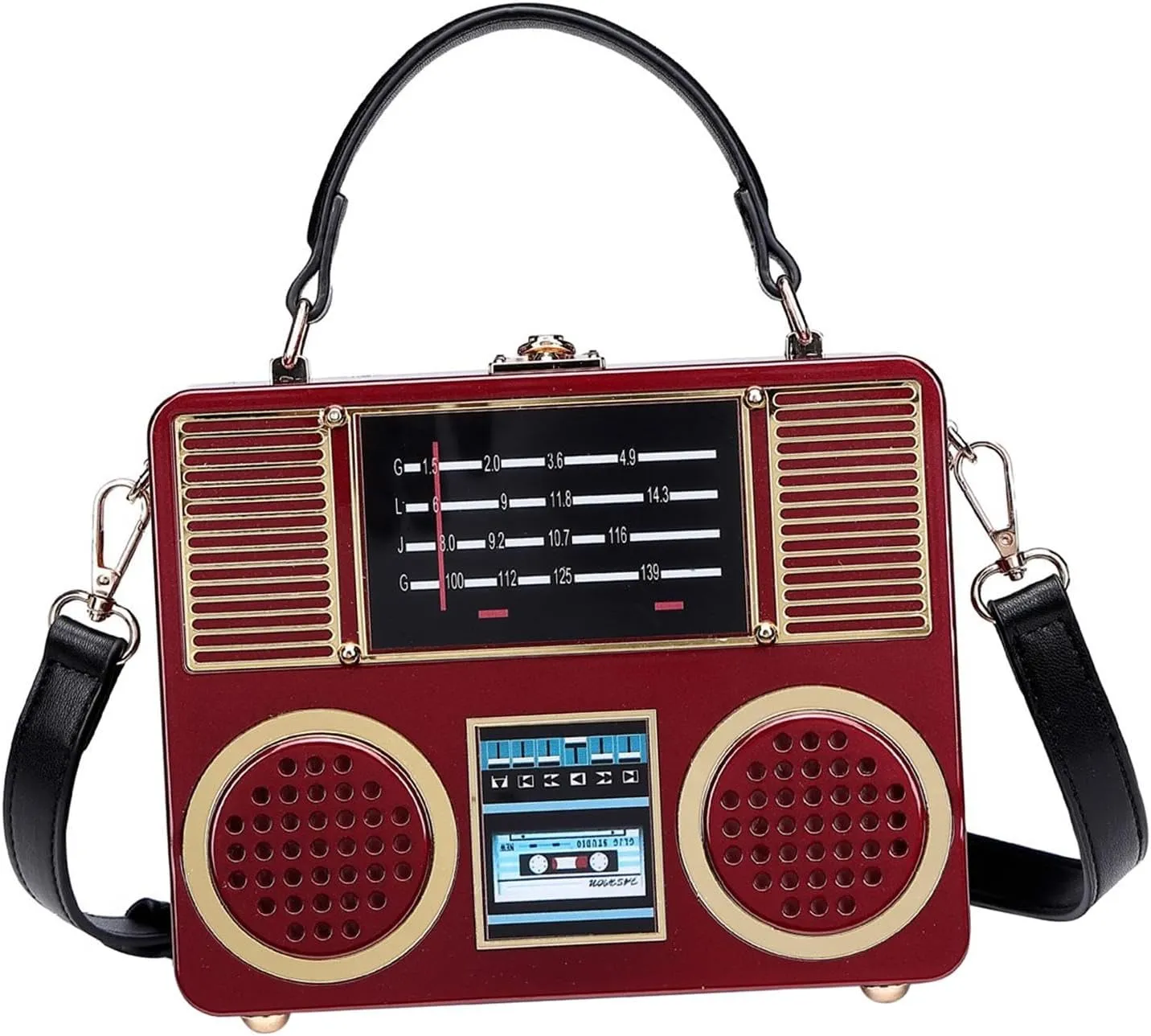 Radio Shape Bag Satchel Purse Women Handbag for Dating Outdoor Holiday Shopping