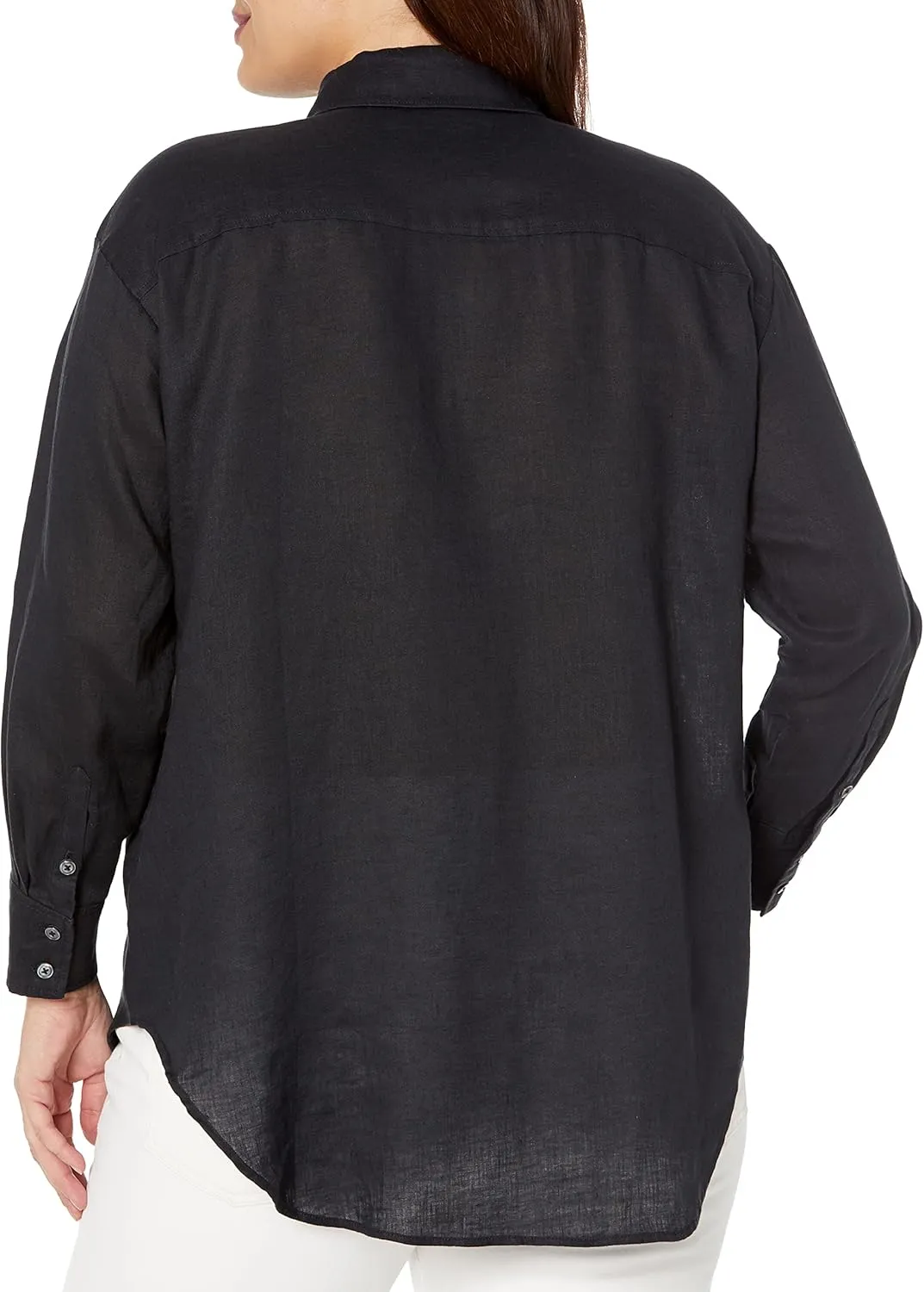 Rafaella Women's Easy Linen Long Sleeve Button-Down Shirt