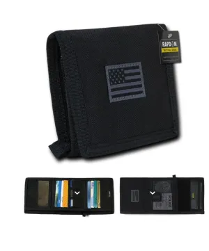 RAPDOM Men's Tri-Fold Wallet Tactical Non Stick Id Window 18 Compartment/Pocket