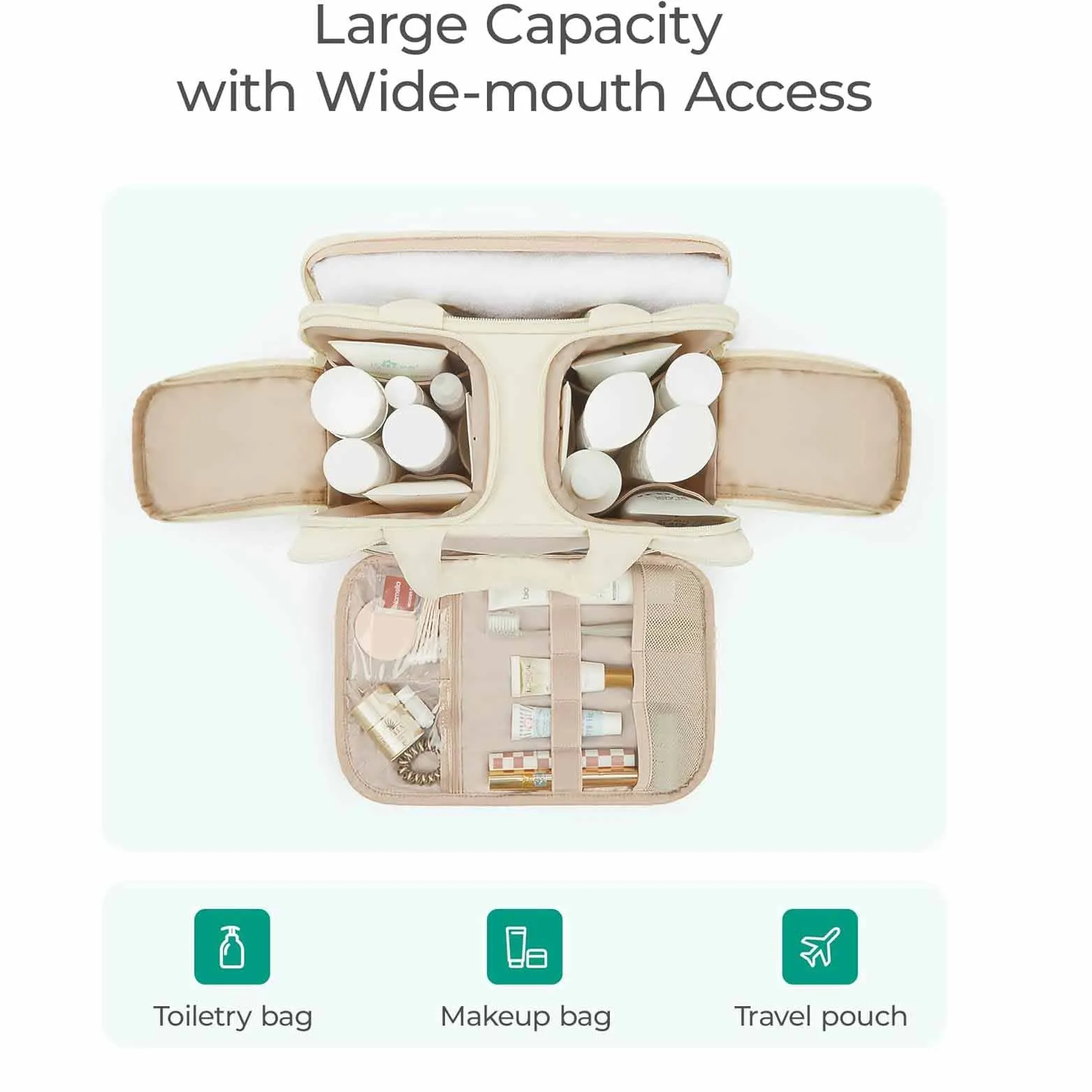 Rapid issue resolution Bag AI-powered Access Puffy Wide-Mouth Wet-Dry with Wash Black and Travel Pockets