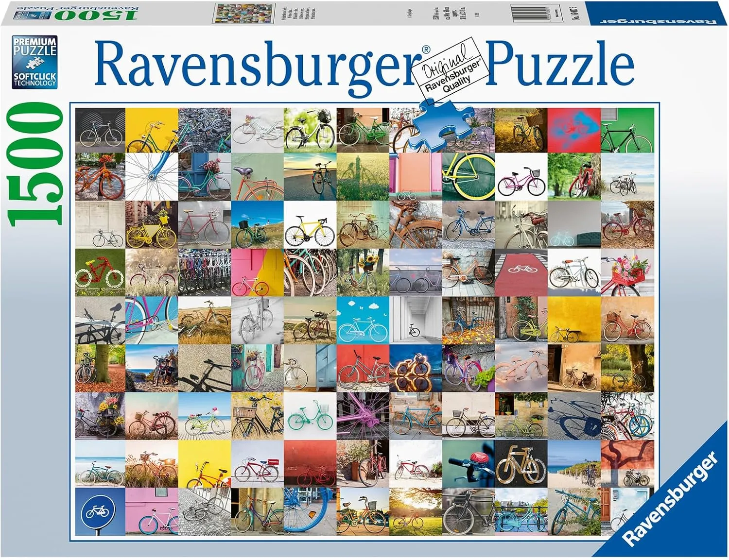 Ravensburger 99 Bicycles 1500 Piece Puzzle for Adults | Precision Fit | Unique Piece Design | FSC-Certified Materials