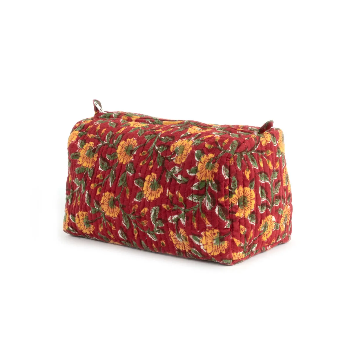 RED SPICE QUILTED TOILTERY POUCH