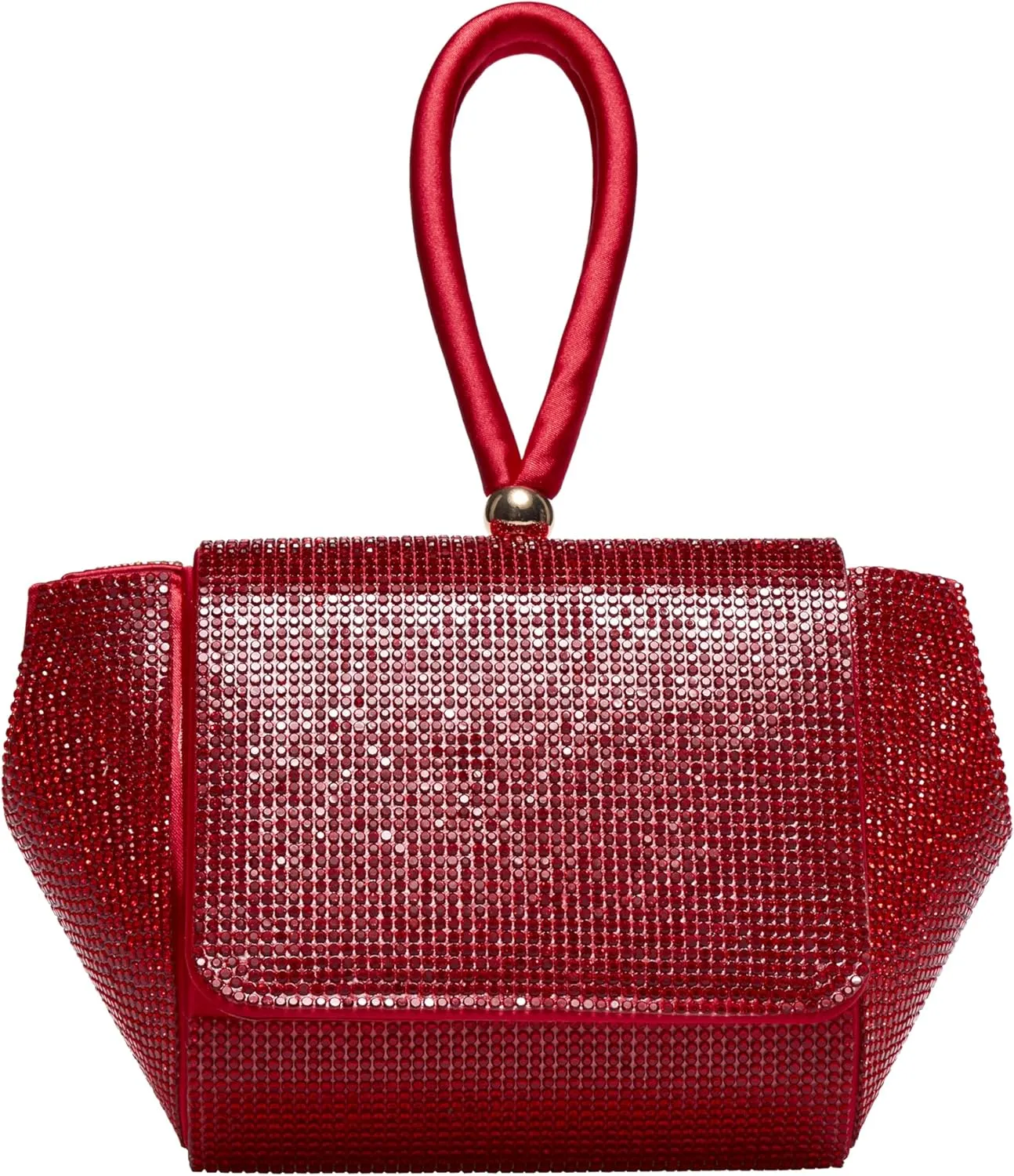 RENE Architectural Rhinestone Evening Bag