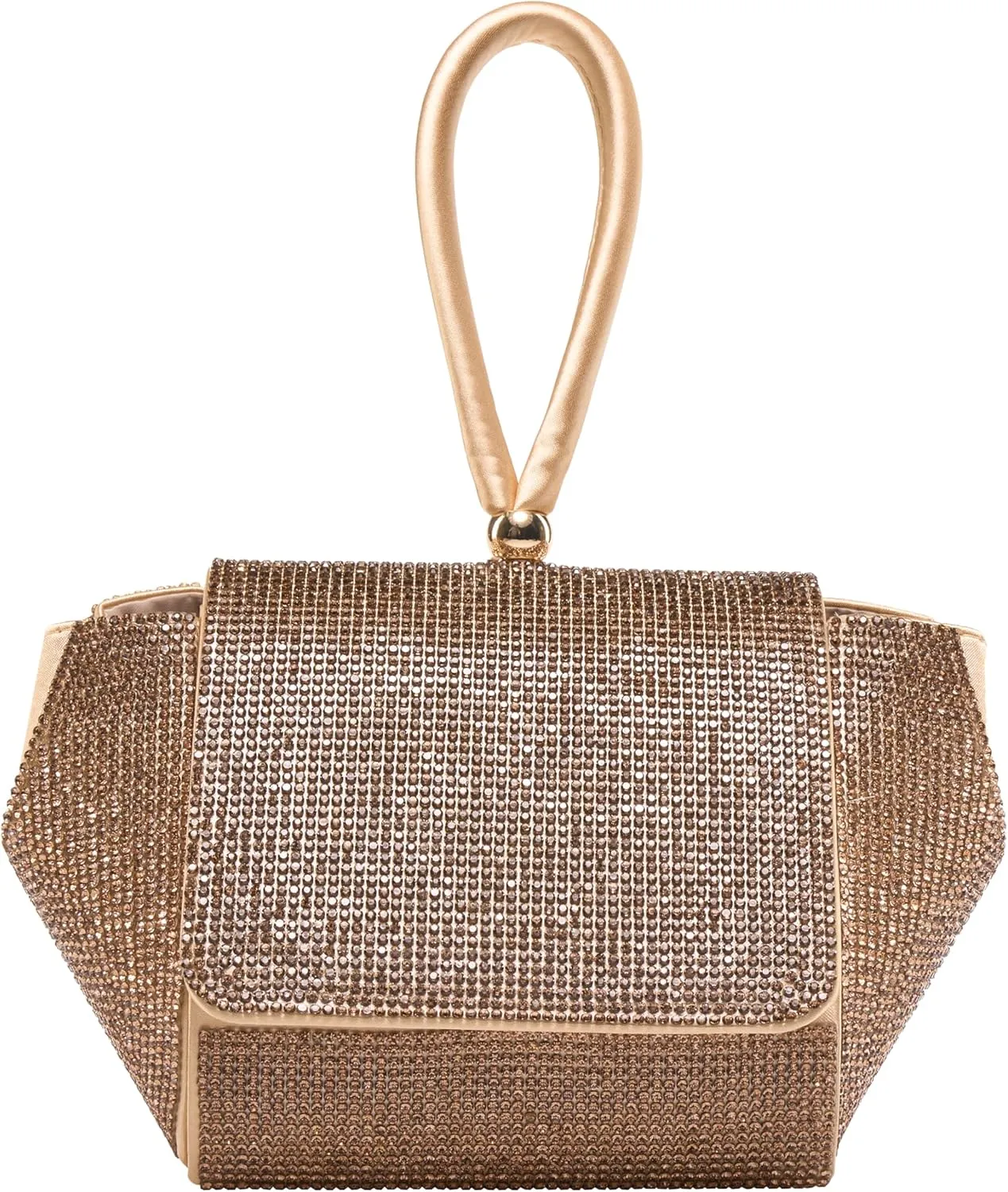 RENE Architectural Rhinestone Evening Bag