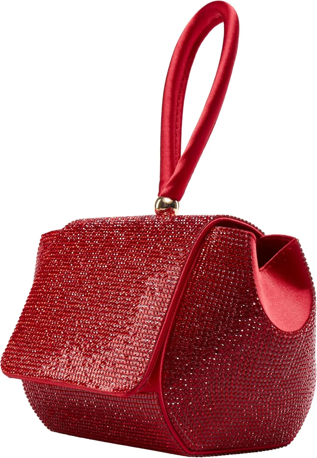 RENE Architectural Rhinestone Evening Bag