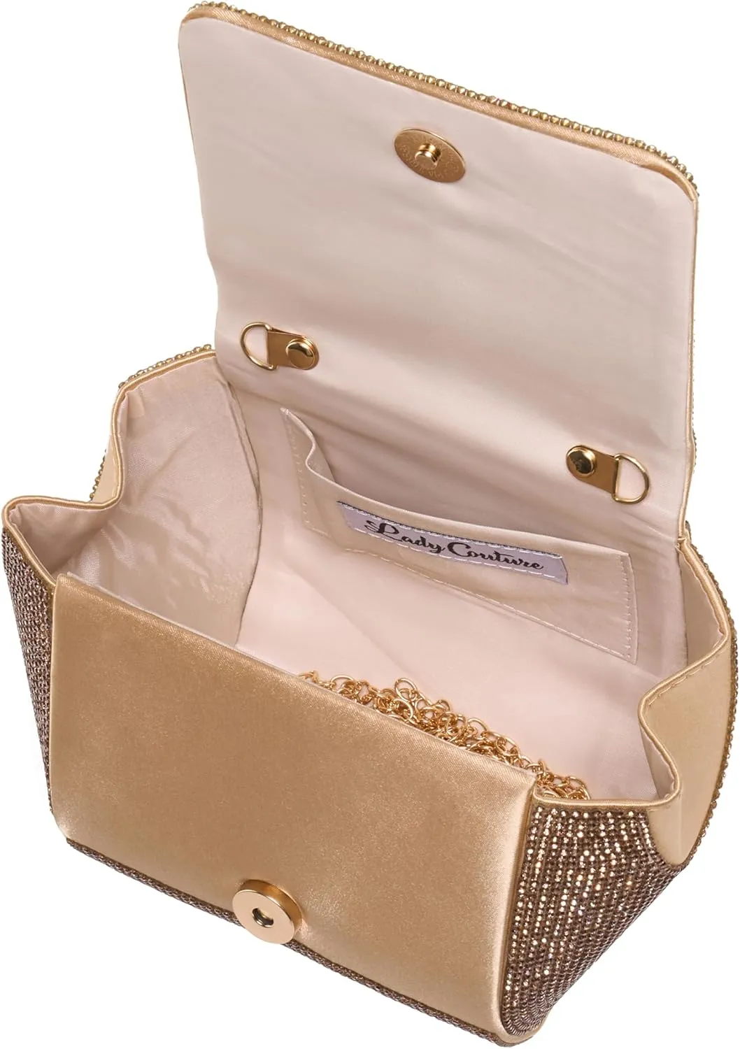 RENE Architectural Rhinestone Evening Bag