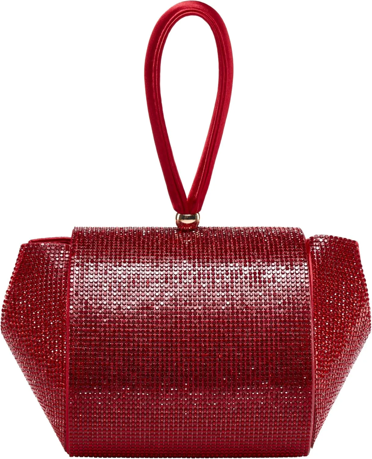 RENE Architectural Rhinestone Evening Bag