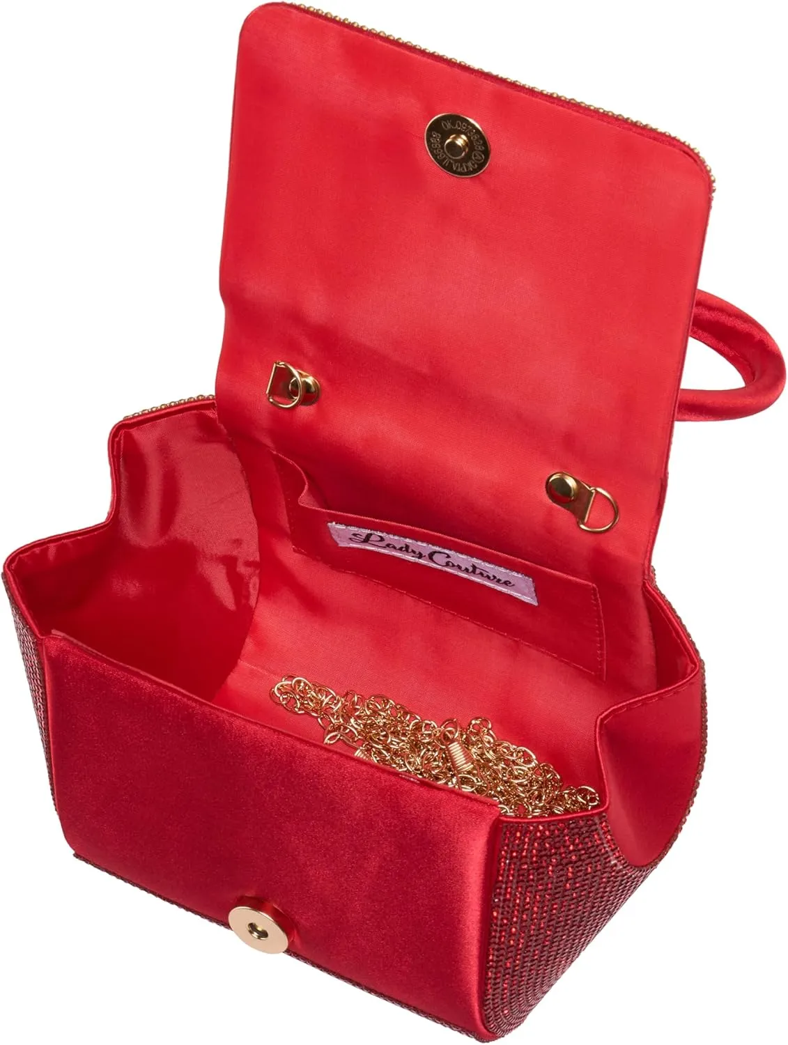 RENE Architectural Rhinestone Evening Bag
