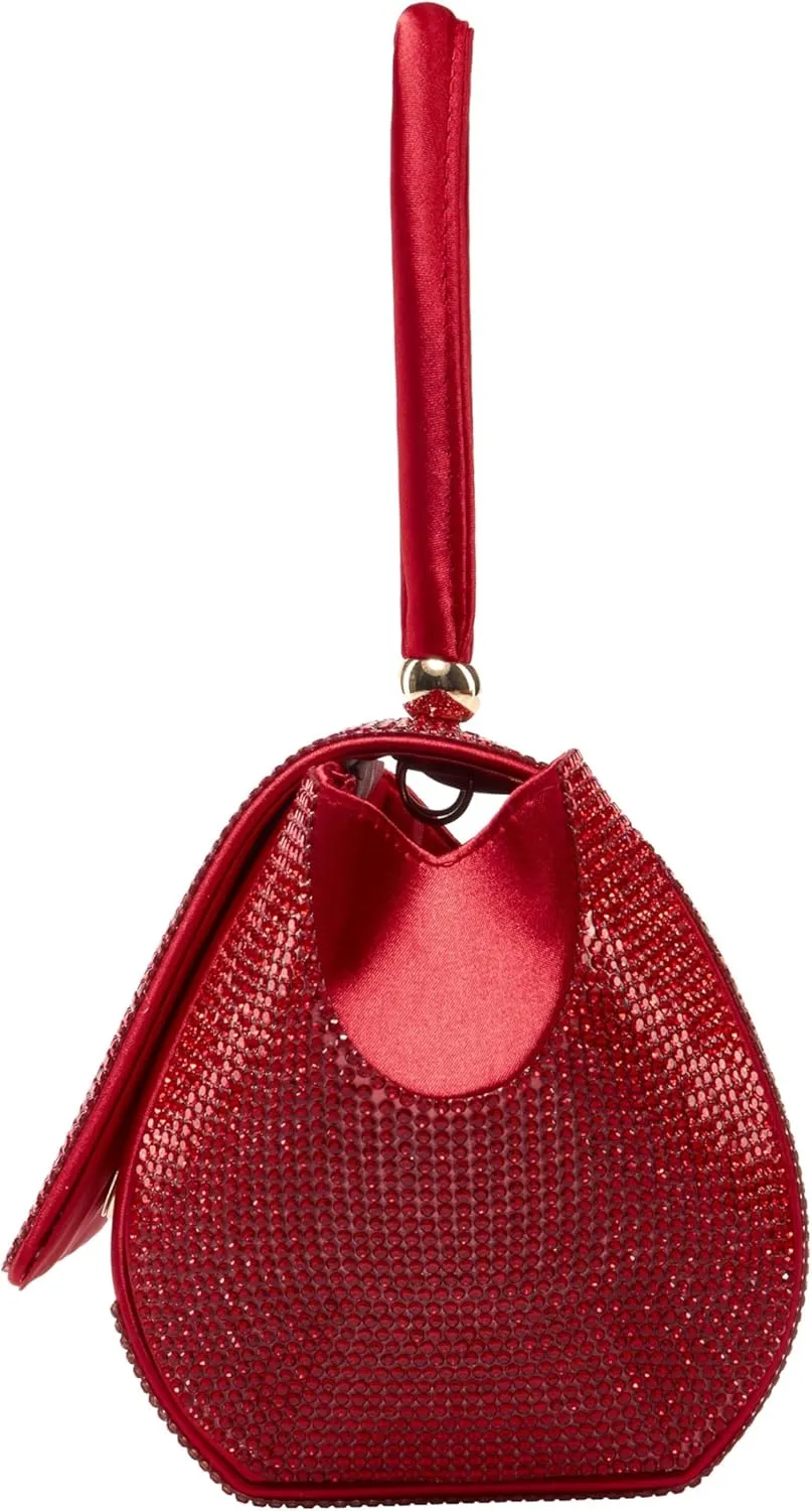 RENE Architectural Rhinestone Evening Bag