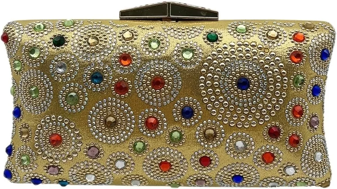 Rhinestone Bags Multi-color Bright Diamond Design Ladies Bag Dinner Dress With Elegant Ladies Clutch Bag