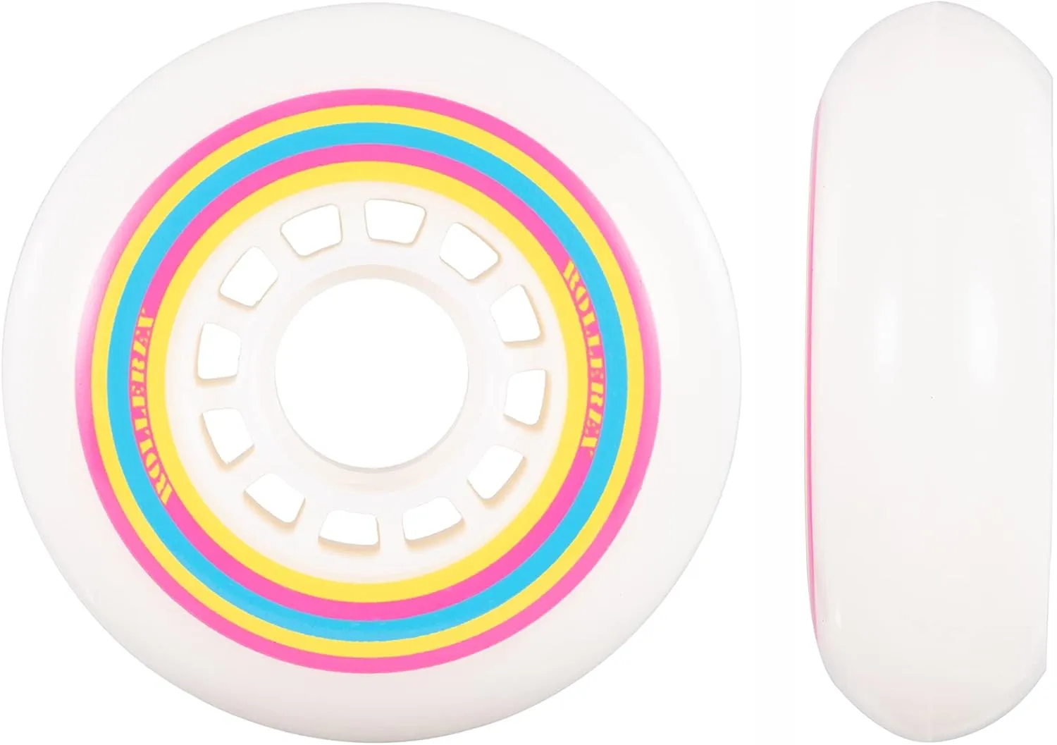 Rollerex Lollipop Boardwalk Inline Skate Wheels (2-Pack with Bearings, Spacers and Washers) (Various Size Options Available)