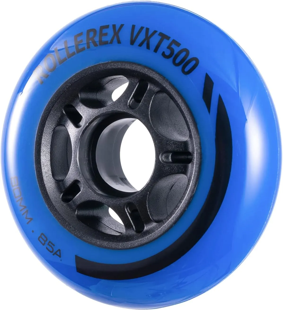 Rollerex VXT500 RipStik Wheels (Color Options Available) (2-Pack) - Use on Inline Skates, Roller Blades, RipStiks, RipStick Caster Boards, Luggage, Baggage or Wheelchairs (Deep Sea Blue) (80mm)