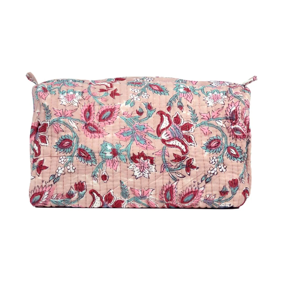 ROSE WOOD JAL QUILTED TOILETRY POUCH