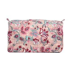 ROSE WOOD JAL QUILTED TOILETRY POUCH