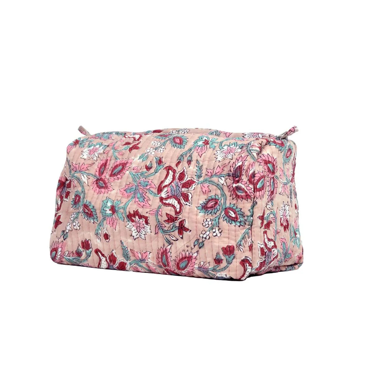 ROSE WOOD JAL QUILTED TOILETRY POUCH